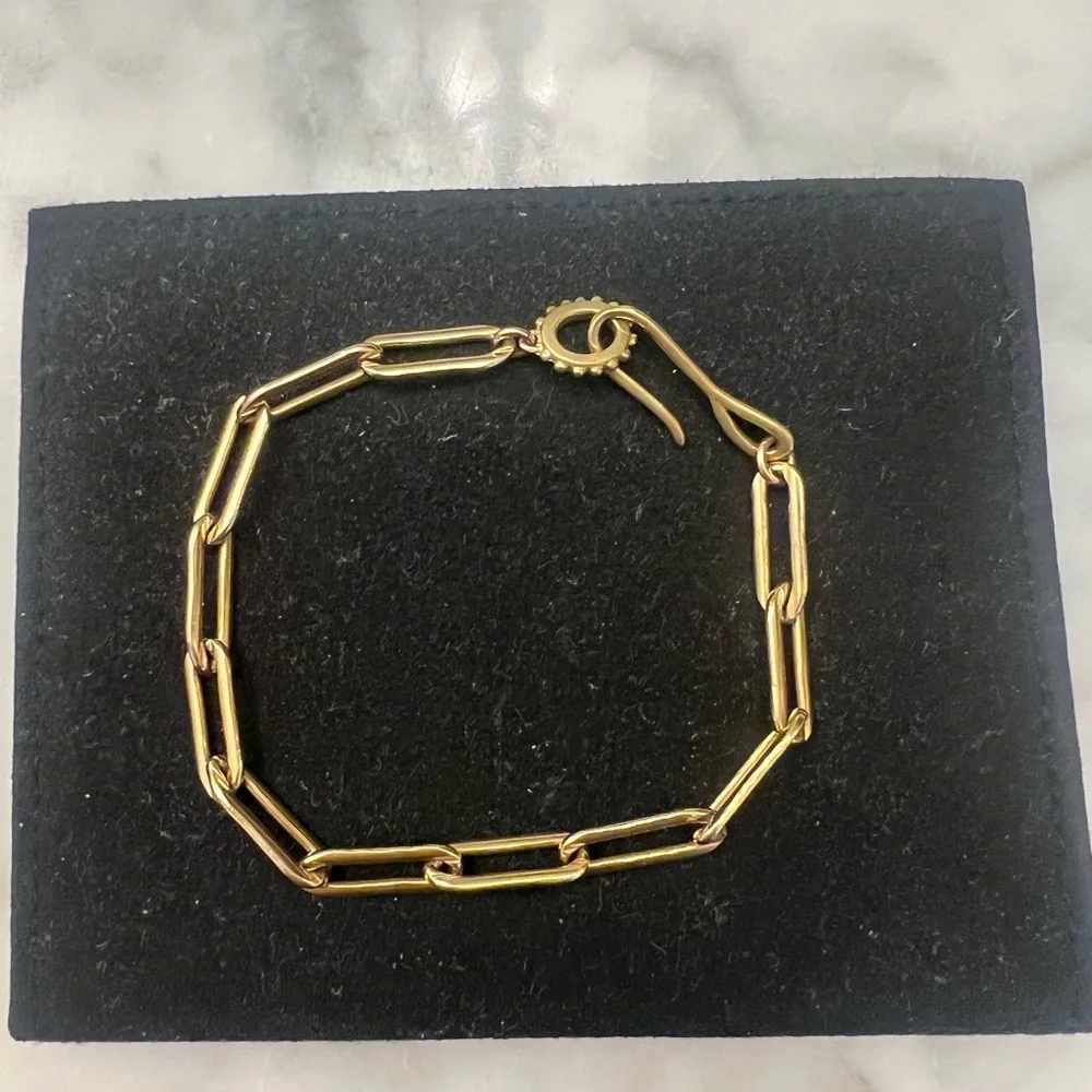 Meredith Kahn Gold Link Chain Bracelet